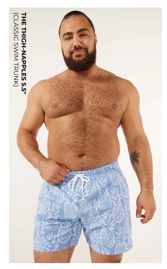 Classic Swim Trunk: The Thigh-Napples 5.5"