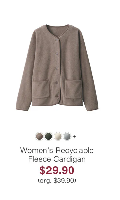 Shop Women's Recyclable Fleece Cardigan