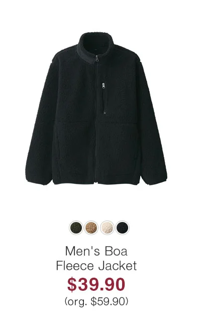 Shop Men's Boa Fleece Jacket