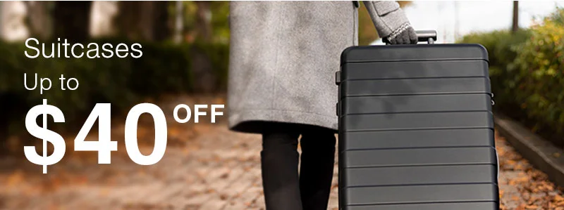 Shop Suitcases Up to $40 Off