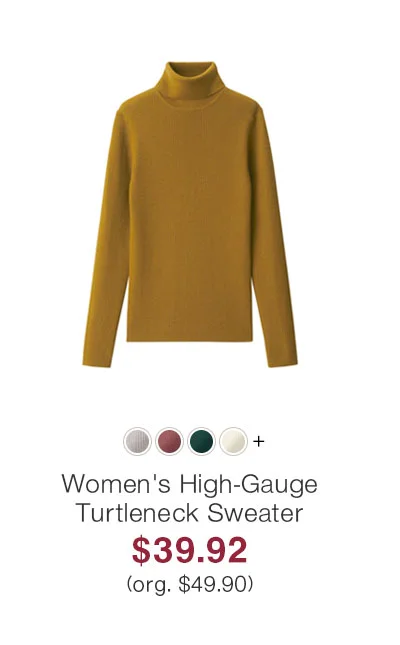 Shop Women's Washable High-Gauge Turtleneck Sweater