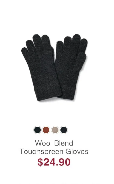 Shop Wool Blend Touchscreen Gloves
