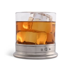 Hatched Glass Double Old-Fashioned