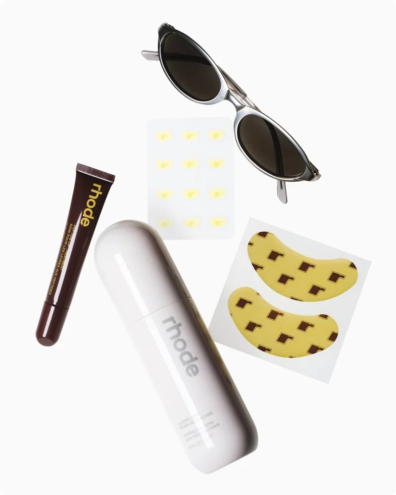 peptide lip treatment caramelized banana, glazing mist, spotwear jelly bean, peptide eye prep banana peel