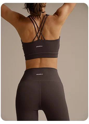 Ultimate Cross Back Bra - Coffee Bean