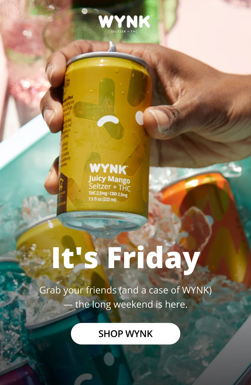 It's Friday - Grab your friends (and a case of WYNK) - the long weekend is here