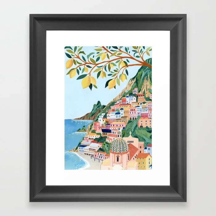 Positano, Italy Framed Art Print Framed Art Print
