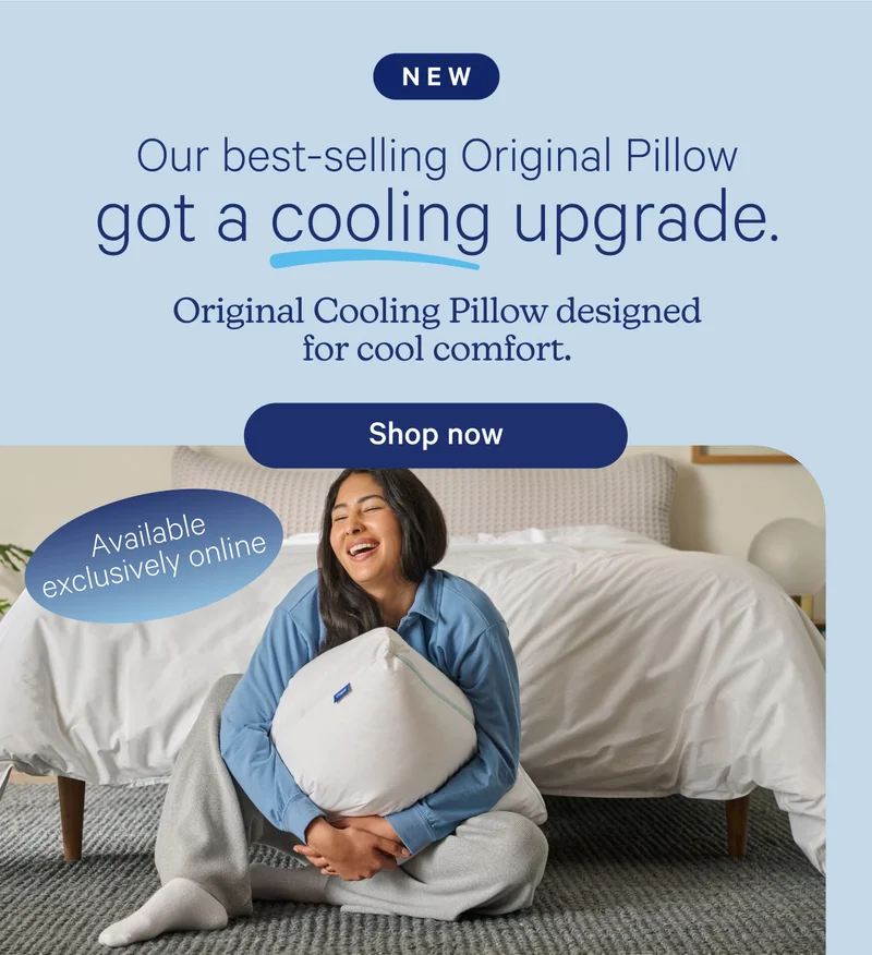 New; Our best-selling Original Pillow got a cooling upgrade