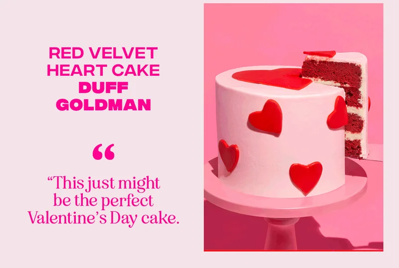 Red Velvet Heart Cake