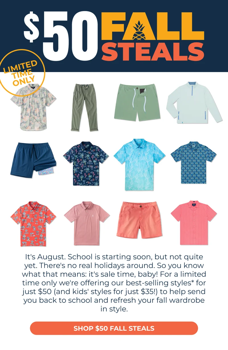 OUR BEST SELLING STYLES - Now $50