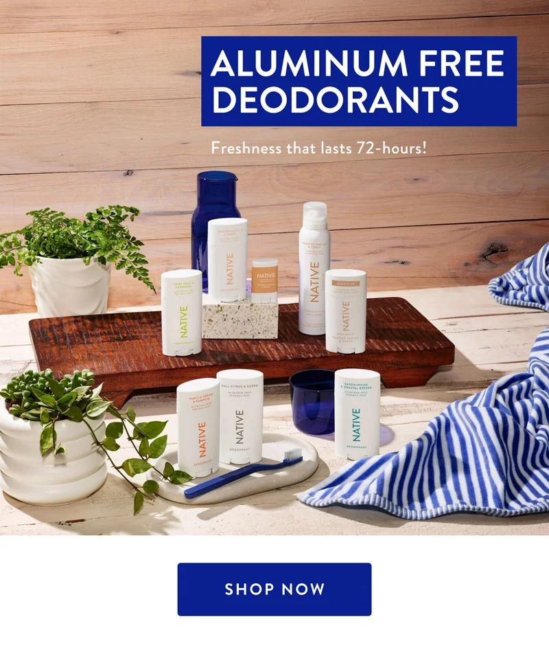 ALUMINUM FREE DEODORANTS | Freshness that lasts 72-hours! | SHOP NOW