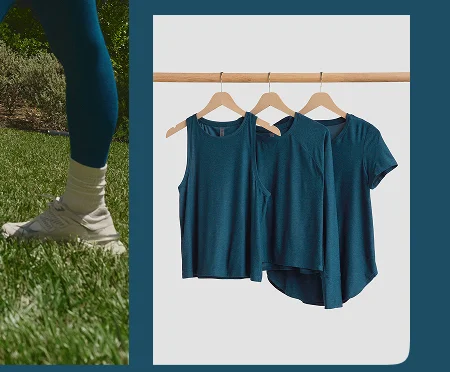 Featherweight Rebalance Tank in Blue Gem Heather