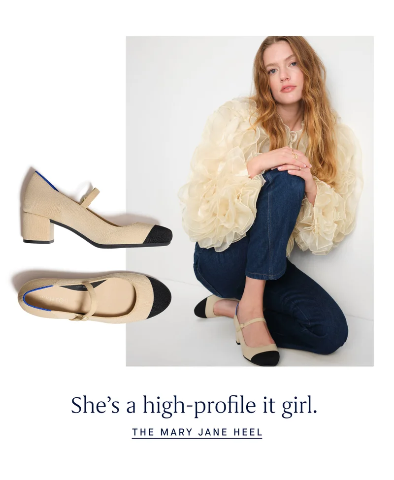 She’s a high-profile it girl. THE MARY JANE HEEL