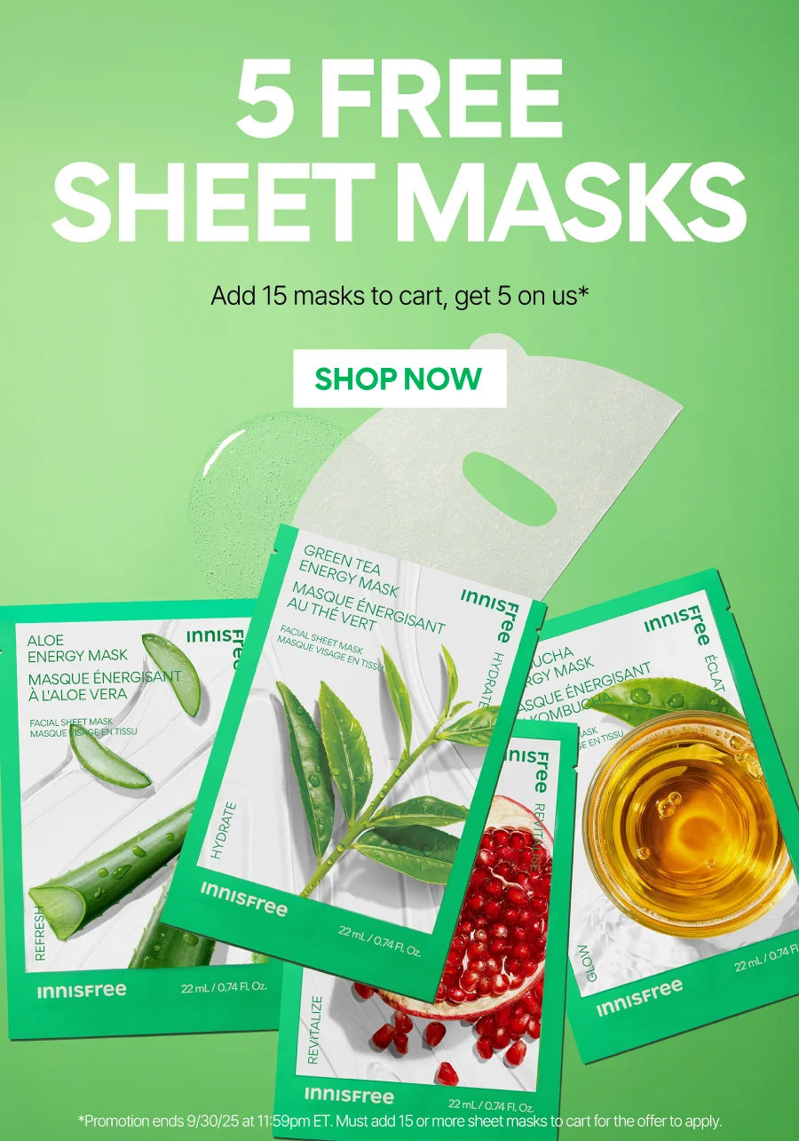 5 FREE SHEET MASKS