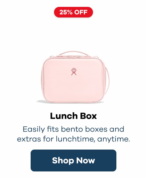 25% OFF Lunch Box. Easily fits bento boxes and extras for lunchtime, anytime. | Shop Now