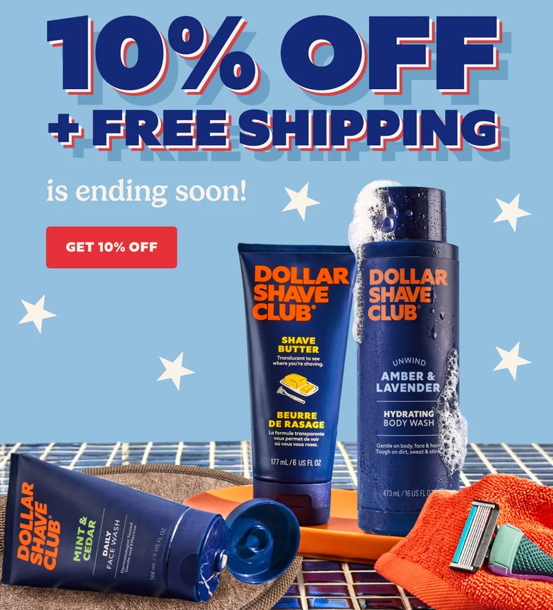 10% OFF + FREE SHIPPING IS ENDING SOON! CTA: GET 10% OFF