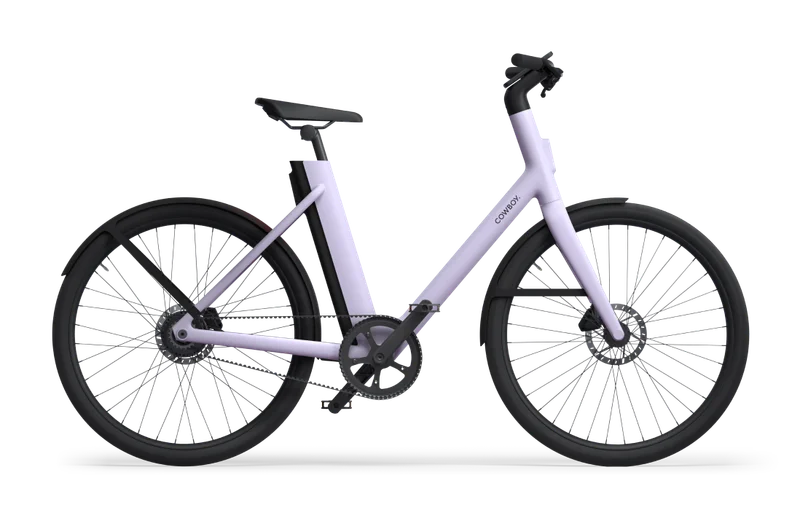 A render. A Cowboy Cruiser ST Lavender