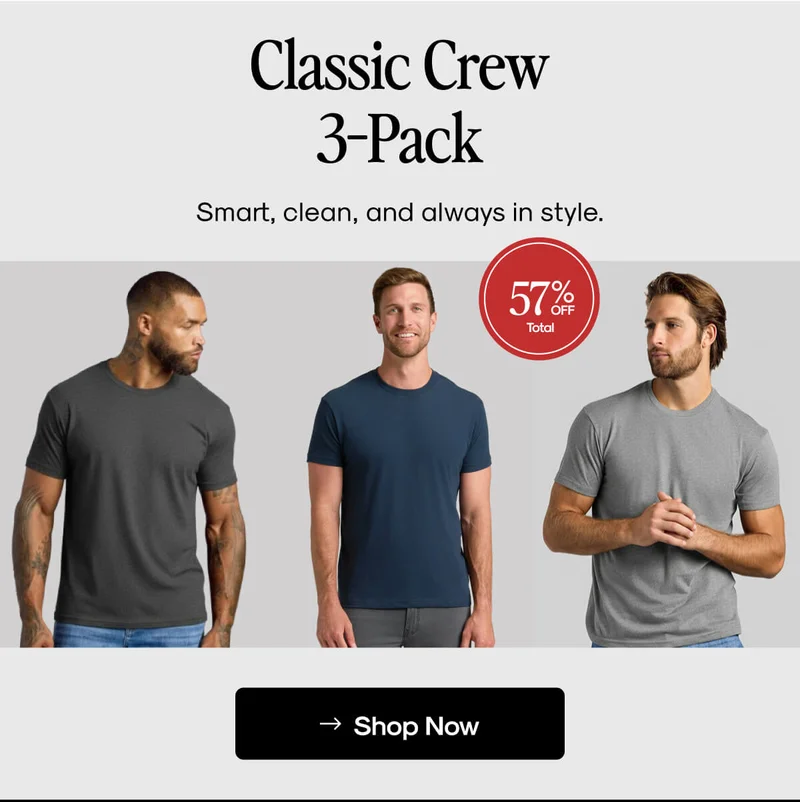 Classic Crew Neck 3-Pack