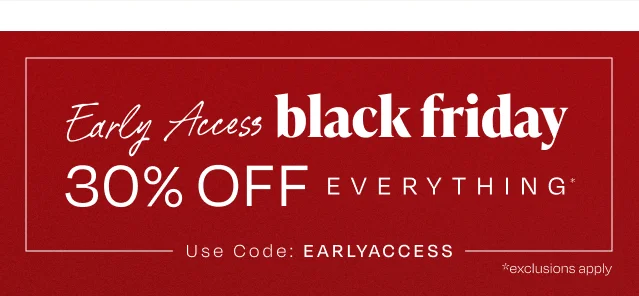 Early Access Black Friday - Image