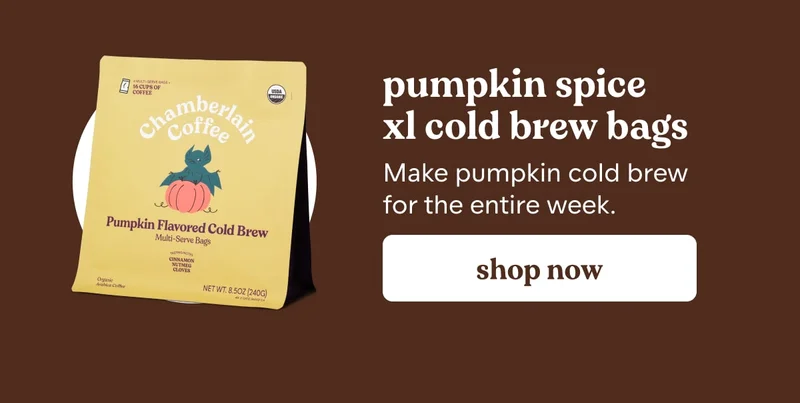 pumpkin spice xl cold brew bags