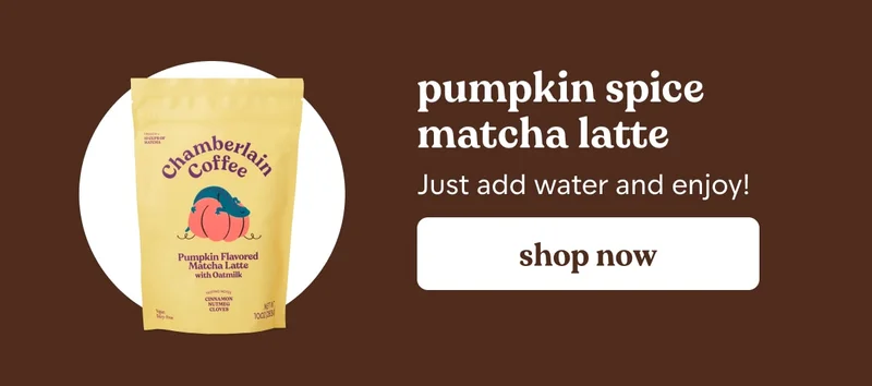 pumpkin spice matcha latte