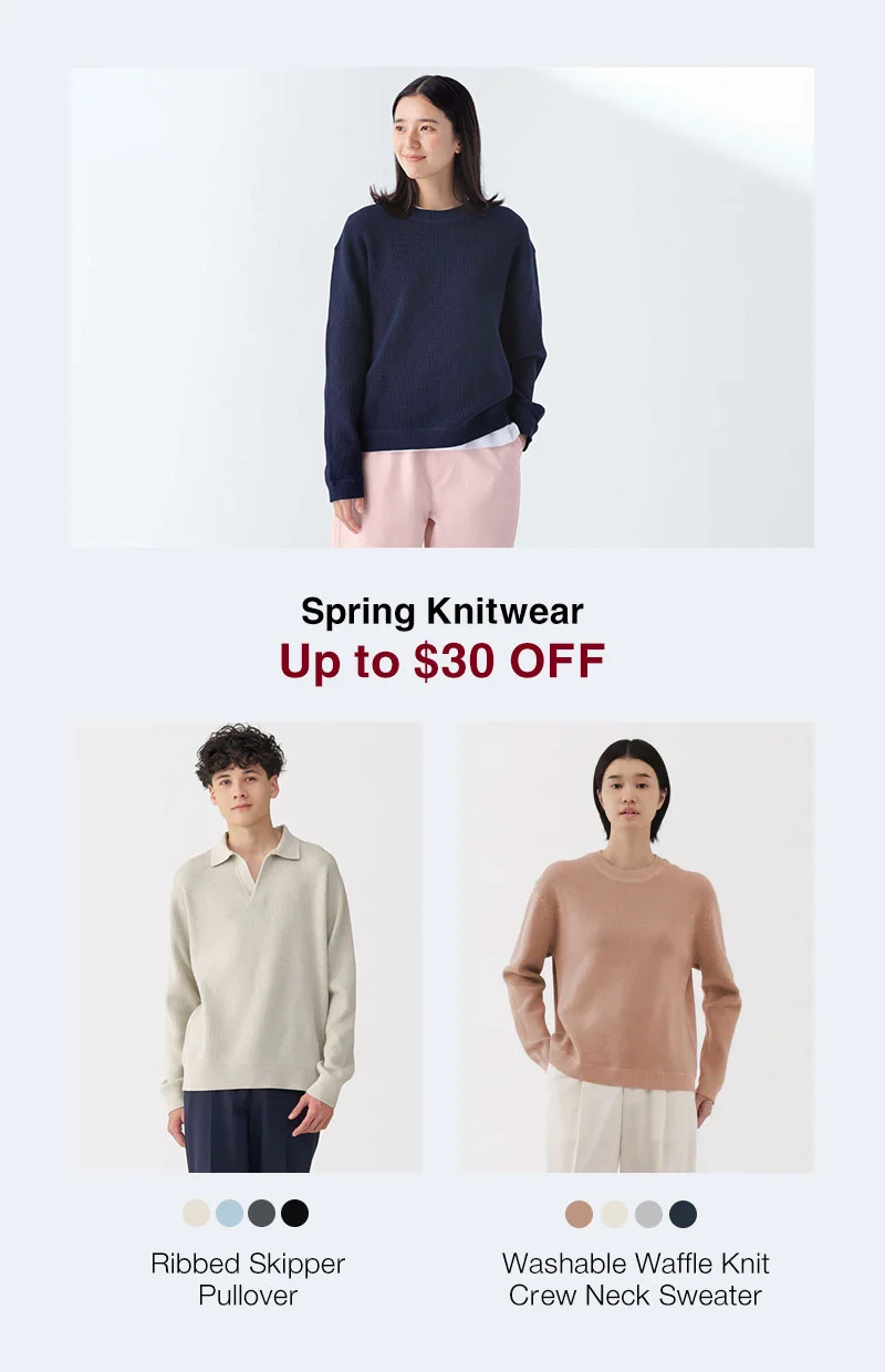 Shop Up to $30 Off Spring Knitwear