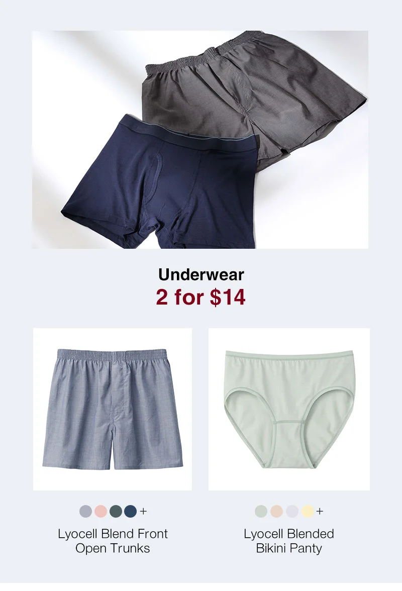Shop 2 for $14 Men's and Women's Underwear