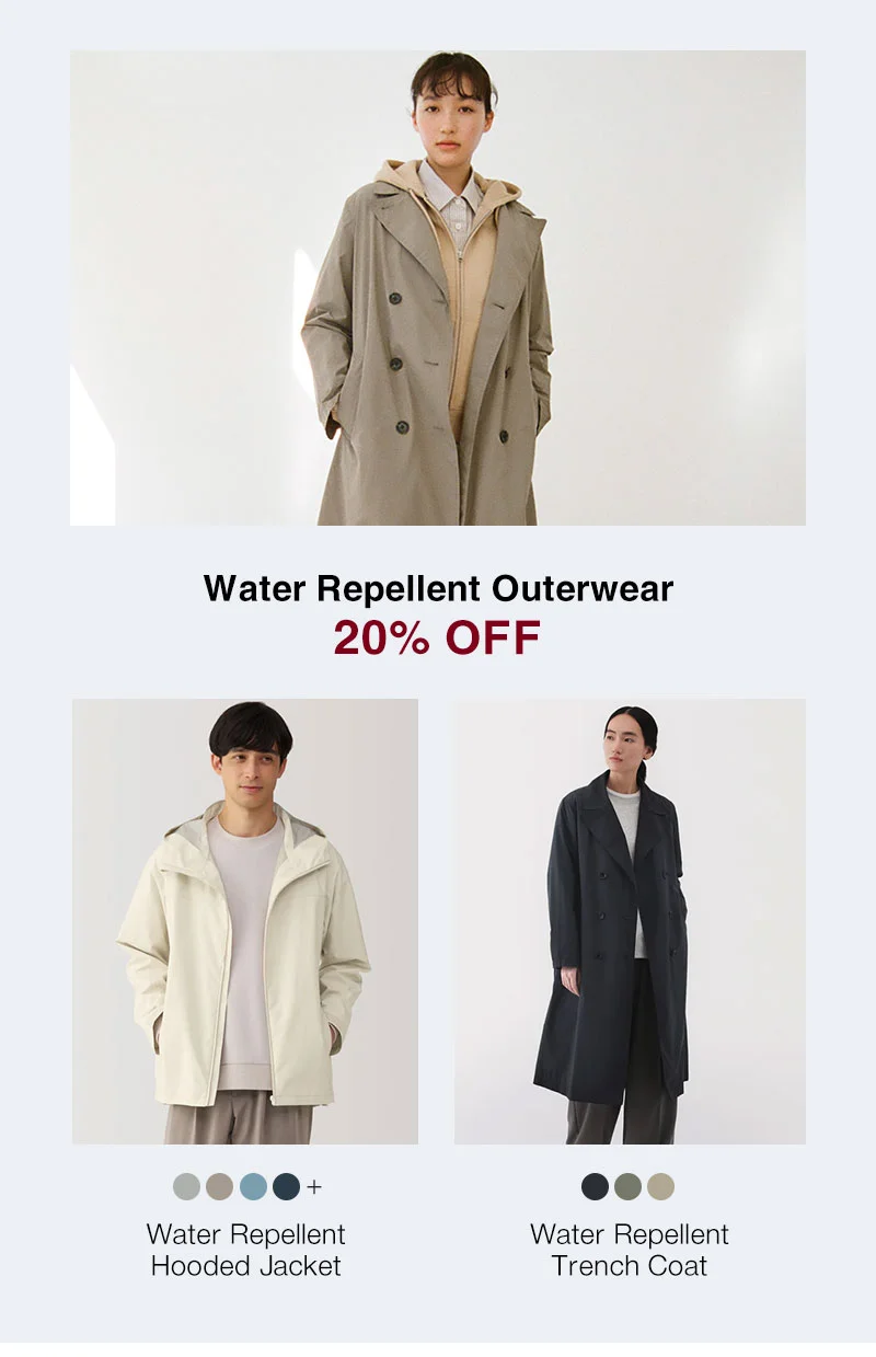 Shop 20% Off Water Repellent Outerwear