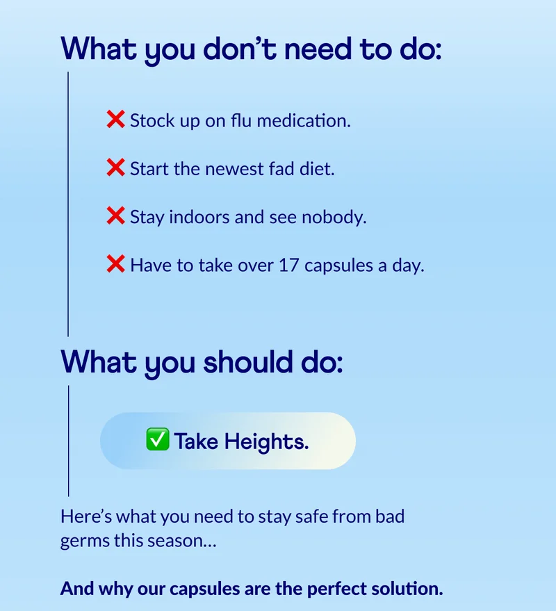 What you should do:  ✅ Take Heights.