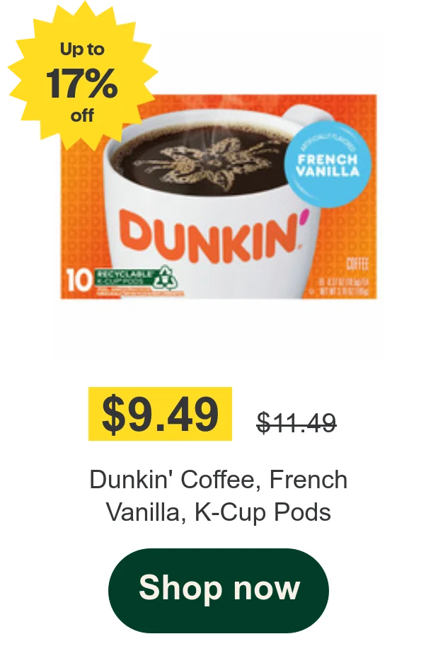 Dunkin' Coffee, French Vanilla, K-Cup Pods