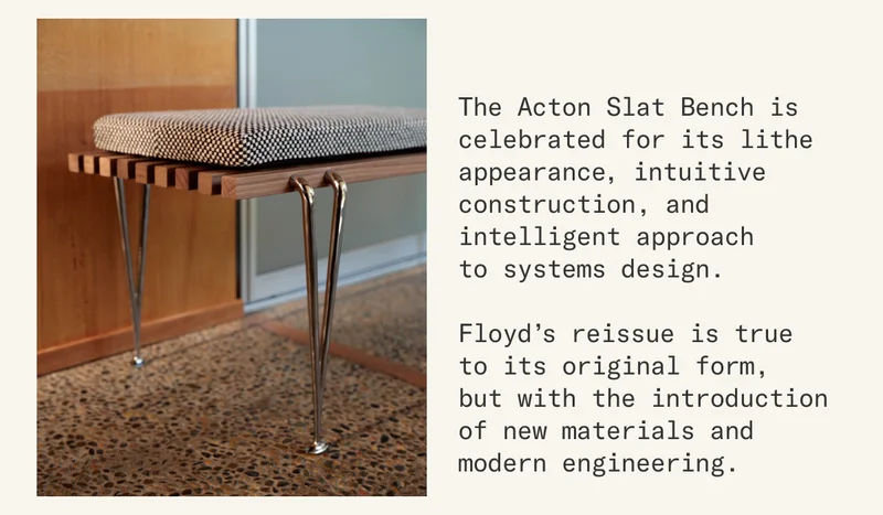 Floyd’s reissue is true to its original form, but with the introduction of new materials and modern engineering.