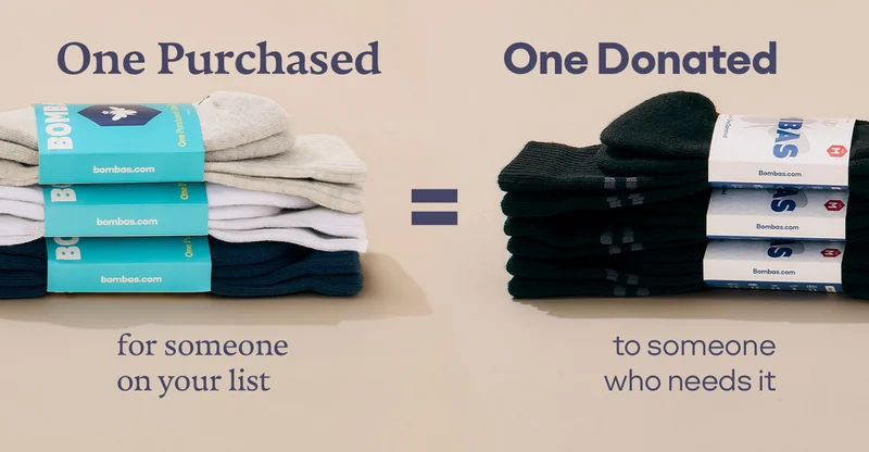 One Purchased for someone on your list = One Donated for someone who needs it