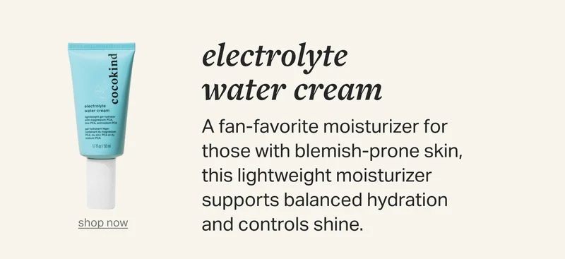 electrolyte water cream
