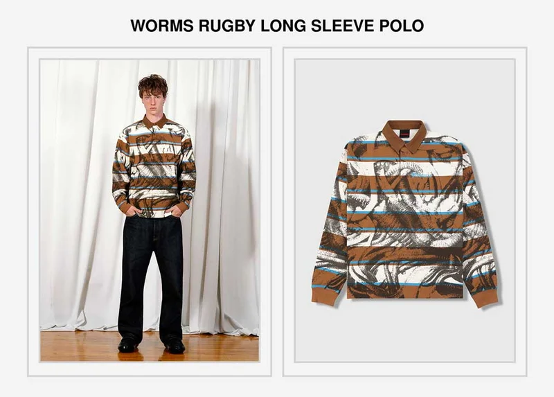 Worms Rugby Long Sleeve Polo