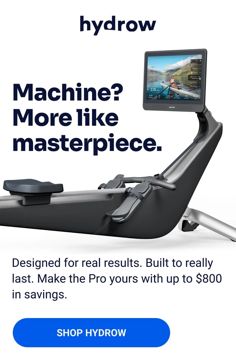 Machine? More like masterpiece. Designed for real results. Built to really last. Make the Pro yours with up to $800 in savings. SHOP HYDROW