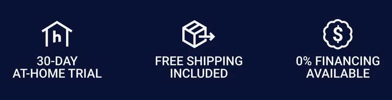 30-day at-home trial. Free shipping included. 0% financing available.