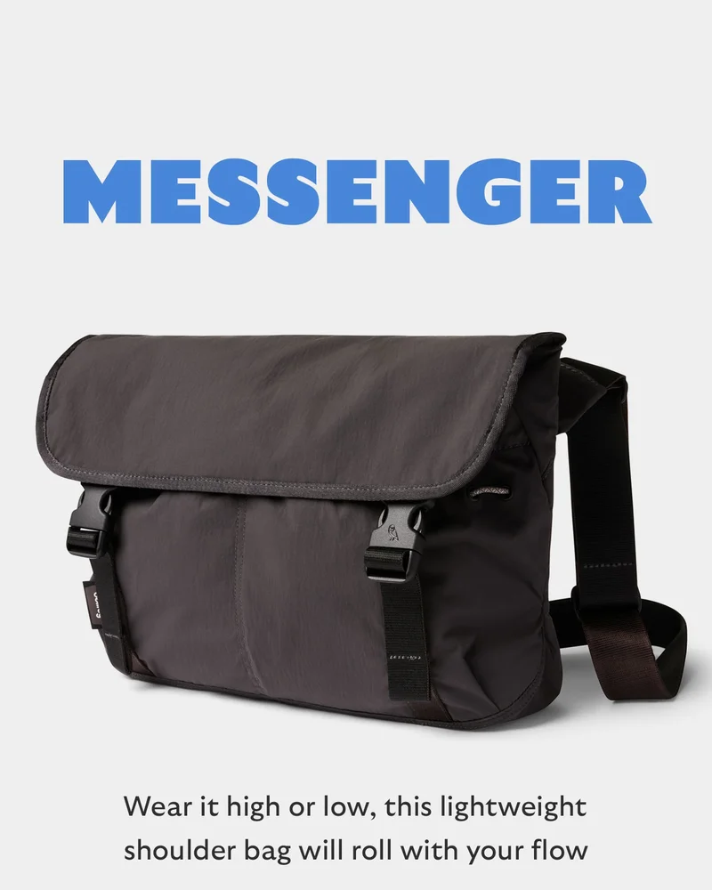 Cinch Messenger  Wear it high or low, this lightweight shoulder bag will roll with your flow