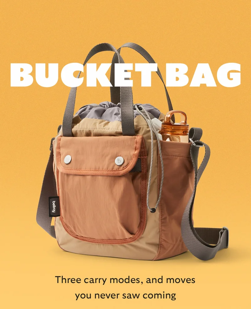 Cinch Bucket Bag  Three carry modes, and moves you never saw coming
