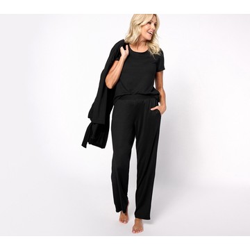 Cuddl Duds Regular Seriously Soft Sweater Knit 3 Pc Lounge Set