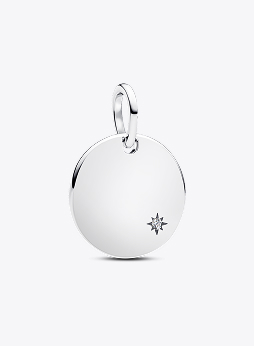 Engravable Lab-Grown Diamond Tag Pendant