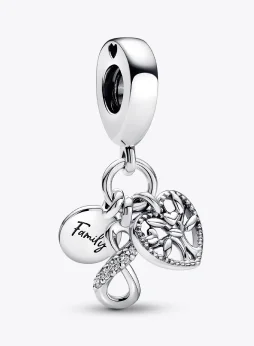 Family Infinity Triple Dangle Charm