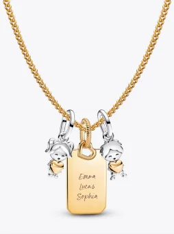 Engravable Rectangle Tag Pendant