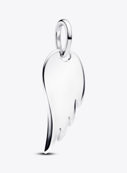 Engravable Angel Wing Tag Pendant