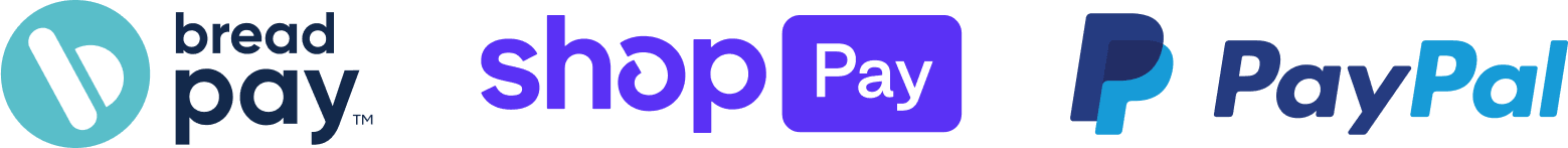 bread pay / shop pay / paypal