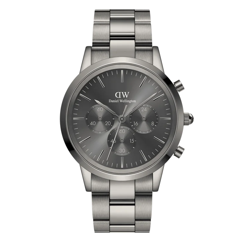 Image of Iconic Chronograph Link Graphite