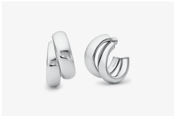 The Double Hoop Earrings
