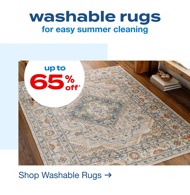 Washable Rugs for Easy Summer Cleaning