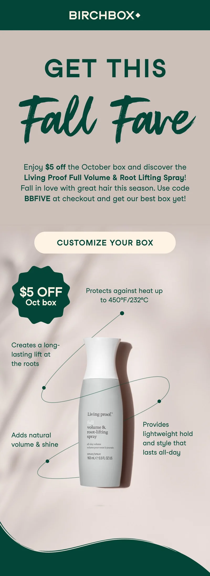 Get this fall fave - Living Proof Full volume and root spray!