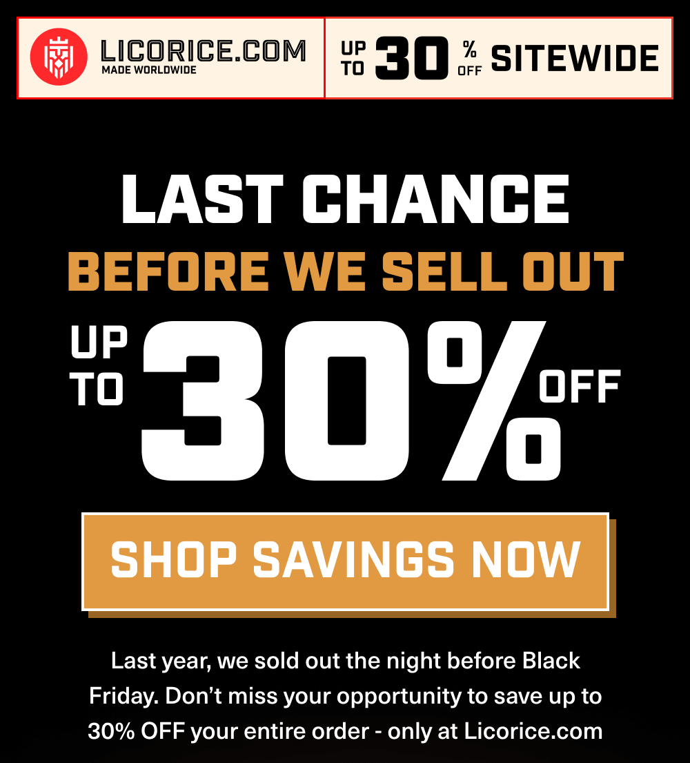 Last chance before we sell out - up to 30% off!