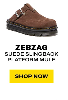 Zebzag Suede Slingback Platform Mule